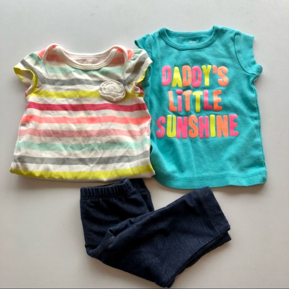 Carters- Bundle of 3M baby clothes- Daddy T-Shirt